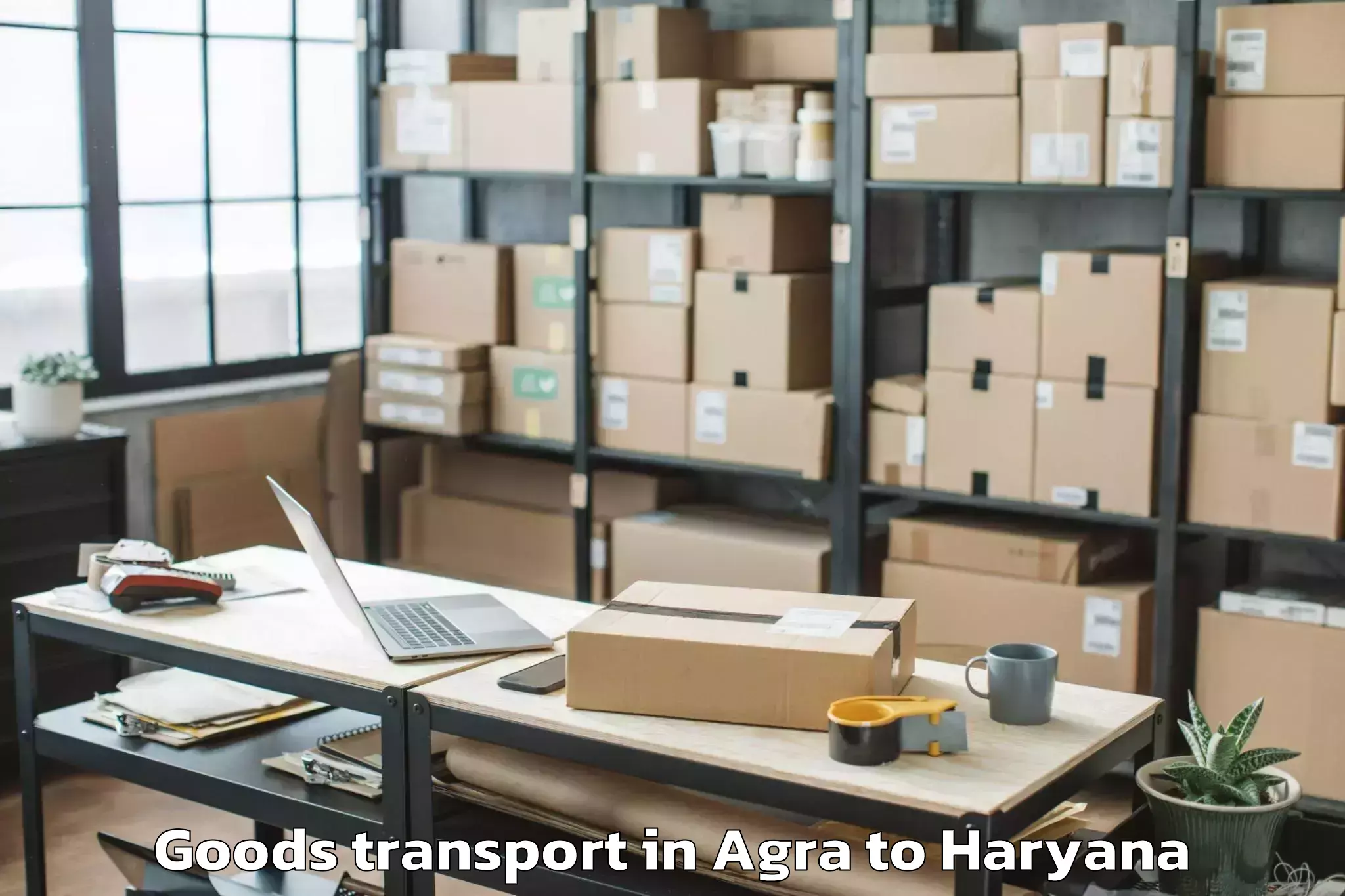 Book Agra to Hissar Airport Hss Goods Transport Online